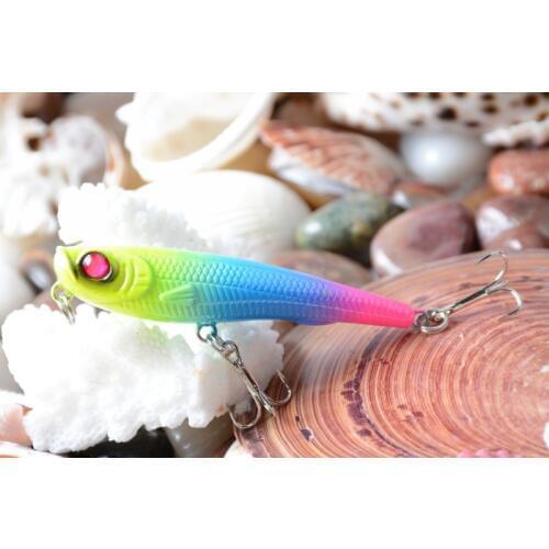 New 1pcs Pencil Fishing Lure Isca Artificial Hard Plastic Crank Baits With Hooks Swimbait 7cm 6.7g Fishing Wobblers