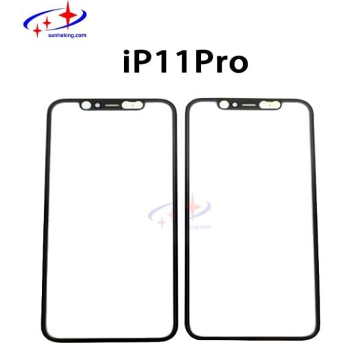 10pcs Glass With OCA For iphone X XS Screen 11pro Max Front Glass Cover 12mini LCD Display Screen Outer Panel Phone Repair Parts