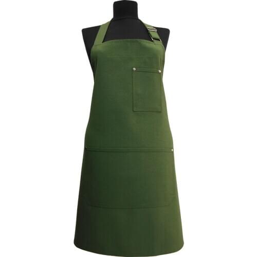 Stylish Designs Adjustable Neck Plain Color | Cotton Bbq Aprons for Woman | Gift Bibs Ideas to Wedding | Water and Stain Proof