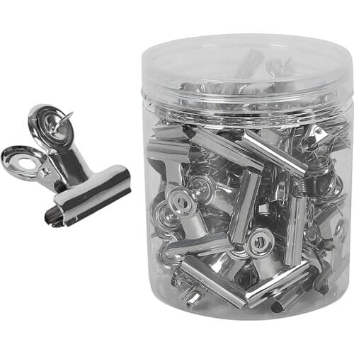 50 Pack Push Pins Clips Heavy Duty Clips with Pins Pushpins Tacks Thumbtacks for Cork Boards Bulletin (Silver)