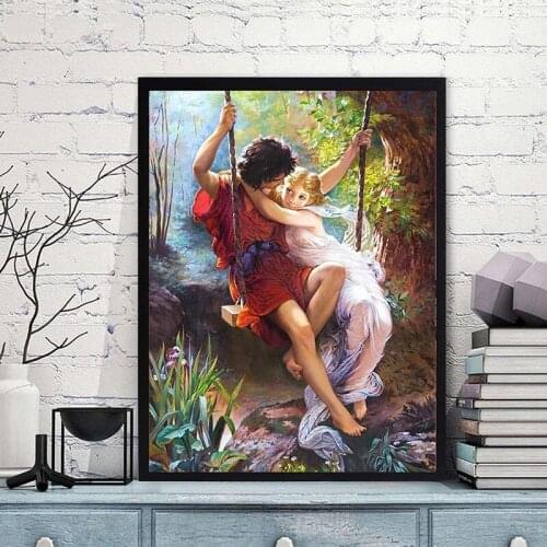 5D Diy Diamond Painting Embroidery Couple Mosaic Pattern Picture Full Drill Square Round Round Cross Stitch Kits Home Decor Gift