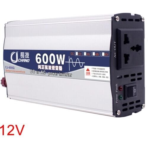 600W 1000W Supply 12V 24V To 220V Converter Power Inverter Car Adapter Surge Protection Practical LED Display Pure Sine Wave