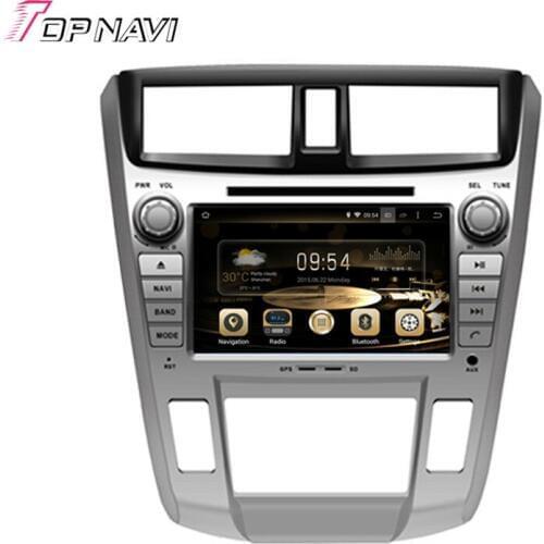 Topnavi 8'' Octa Core 4GB Android 6.0 Car Video Player Auto Audio DVD PC for CITY 1.8L 2008- For Honda GPS Navigation Radio