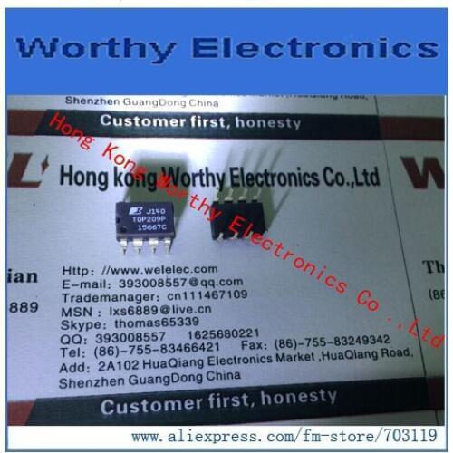 Free shipping 10pcs/lot IC OFFLINE SWIT PWM OCP HV 8DIP TOP209P