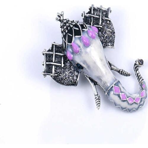 Retro Animal Elephant Brooch For Women Wedding Brooch Jewelry Costume Gifts Pin