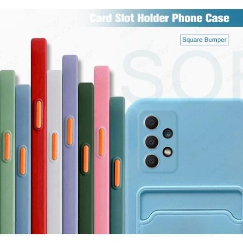 Card Wallet Phone Case For Samsung Galaxy A32 Soft Silicone Coque For Sansung A72 A52 A 42 12 02 71 51 S 21 30 20 FE Plus Ultra