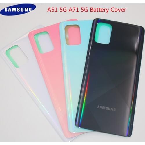 A51 5G A71 5G Housing Cover For Samsung Galaxy A51 A 71 5G 3D Glass Battery Cover Repair Replace Back Door Phone Rear Case &logo