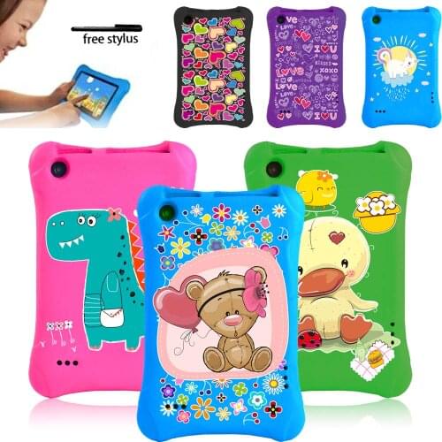 Kids Shock-Proof Cover Case EVA for Amazon Fire 7 (5/7/9th Gen)7 Inch Anti-fall Anti-slip EVA Tablet Case with Cartoon Pattern