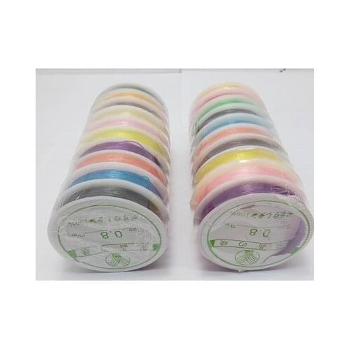 Free Shipping 10Rolls x 10M /Lot Stretch Elastic Beading Wire Jewelry Supply Jewelley Finding DIY
