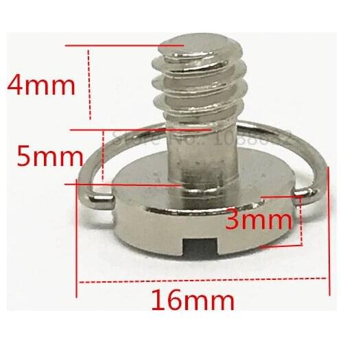 Jadkinsta D Ring 1/4 Connecting Screw Adapter For Camera Tripod Monopod Quick Release Plate Baseplate Rig Camera Accessories