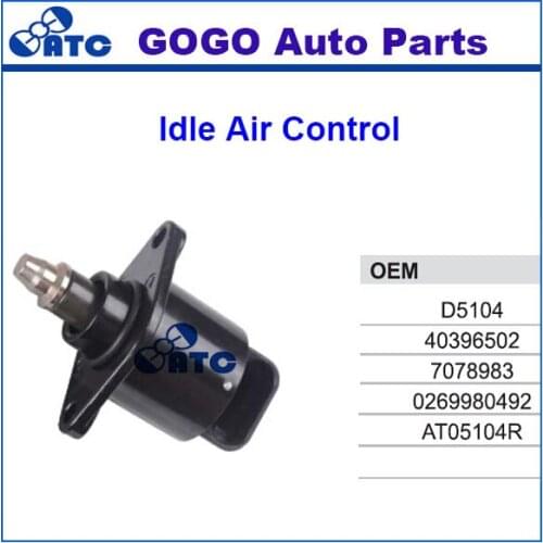 Idle Air Control Valve For F IAT PALIO Siena Strada Punto VW GOLF OEM D5104 40396502 7078983 0269980492 AT05104R