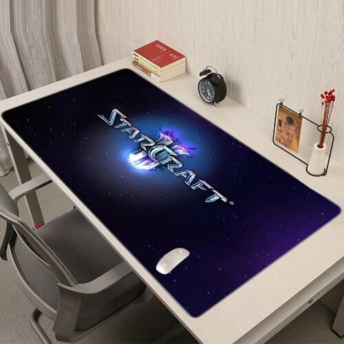 Starcraft Mouse Pad Desk Cute Pc Gaming Hot Kawaii Gamer Keyboard Xxl Girl Pads Mause Mat Cabinet Rug Carpet Mausepad Anime Mats