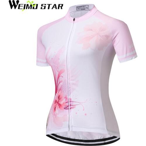 WEIMOSTAR Short Sleeve Summer Women Girls MTB Bike Clothing Breathable Bicycle Clothes Ropa Ciclismo Cycling Jersey