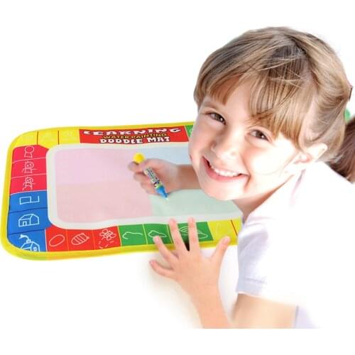 2021 HOT Doodle Water Drawing Mat with Magic Pen Non-toxic Water Painting Mat Montessori Early Education Drawing Toy for Kids