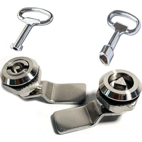 SUS304 Mini Cam Lock Safety Mailbox Cam Lock Equipment Steel Cabinet Lock With Key For Industrial Distribution Box MS705