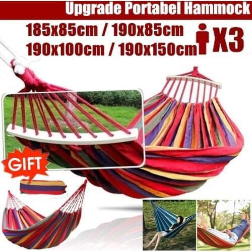 Portable Hanging Hammock Indoor Home Bedroom Hammock Lazy Chair Travel Outdoor Camping Swing Chair Thick Canvas Bed Hammocks