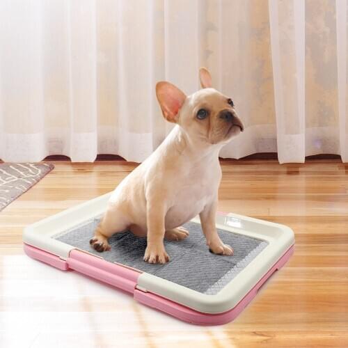 Portable Dog Training Toilet Indoor Dogs Potty Litter Boxes Pet Toilet For Puppy Small Dogs Cats Pad Holder Tray Pet Supplies