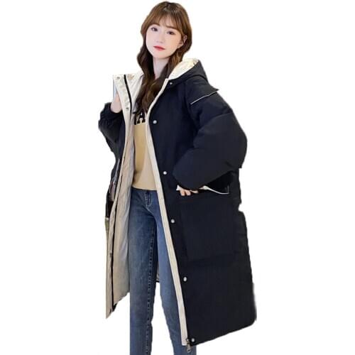 Scienwear 2020 Winter Womens Hooded Parkas Super Long Jackets Padded Coats With Padding Lining Clothing Outer SW4657