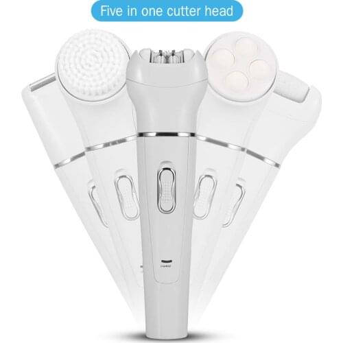 5 IN 1 Electric Shaver for Women Painless Hair Remover kit USB Rechargeable for Bikini Trimmer/Nose Hair Trimmer/Eyebrow /Body