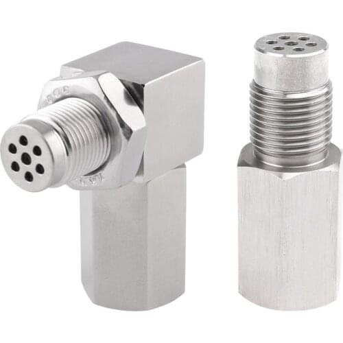 Universal Fit Oxygen O2 Sensor M18X1.5 Extender Spacer Adapter Bung Catalytic Converter CEL Eliminator Check Engine Light Car Ac