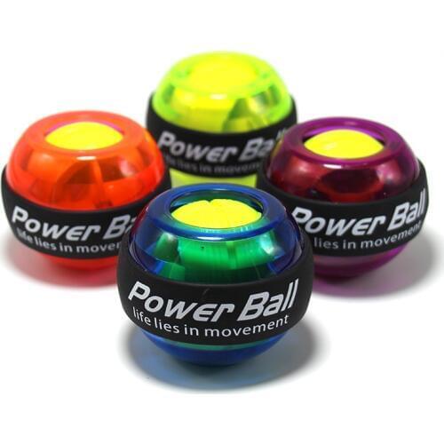 Gyroscope Ball Force Ball Gyro No Power Light Wrist Ball Arm Exerciser Strengthener LED with Speed Device 4 Colors