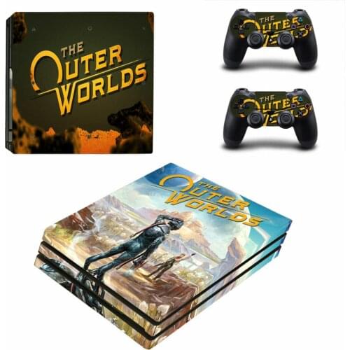 The Outer Worlds PS4 Pro Sticker Play station 4 Skin Sticker Decal For PlayStation 4 PS4 Pro Console & Controller Skins Vinyl