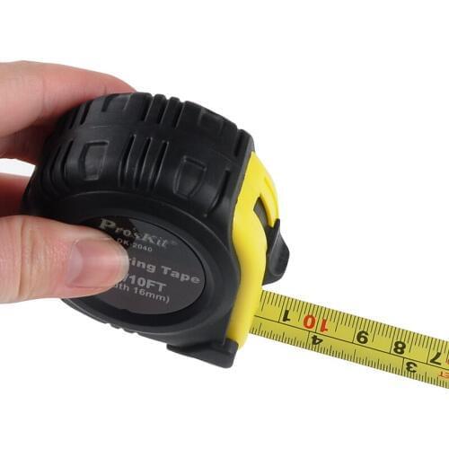 High Quality Steel Tape Measure 3m(10FT) Anti-shock Antislip High Hardness for Interior Finishing Woodworking DK2040