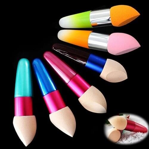 1 Pc Makeup Sponge Mushroom Lollipop Brushes Lollipop Foundation Brush Cosmetic Random Color Liquid Concealer Sponge Puff