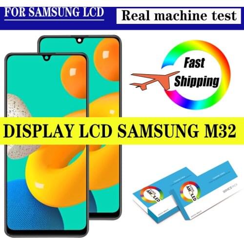 100% Original 6.4'' AMOLED Display for Samsung Galaxy M32 M325 LCD Touch Screen Repair Parts for SM-M325FV SM-M325F