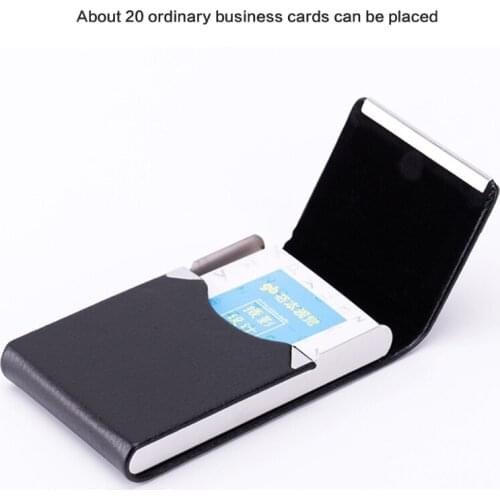 2 in 1 Leisure Business Card Case Fashion PU Clamshell Cigarette Clamshell Case Pressure-proof and Waterproof S03 21