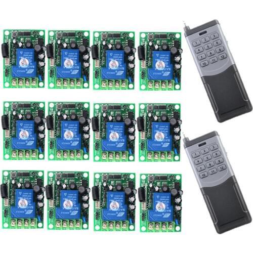 2000m Wide Range High Power 30A Relay AC 85-265V Wireless RF Remote Control Switch Transmitter & Receiver