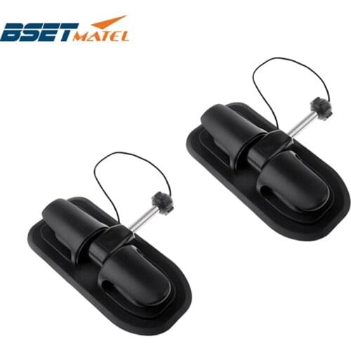 2X Black Oar Lock Patch Anchor Holder Replacement for Rowing Inflatable Boat Kayak Raft Dinghy Tie off Patch Wheel Accessories