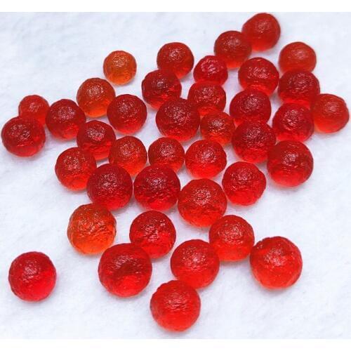 5pcs red Meteorite GEM MOLDAVITE Glass Czech fall rough aerolite crystal Energy stone