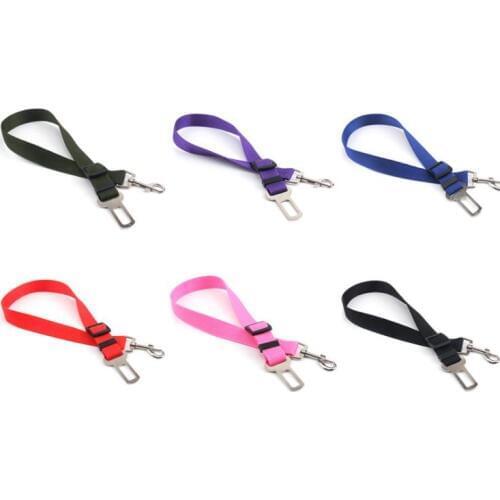 500pcs/lot Adjustable Pet Cat Dog Car Safety Seat Belt Harness Vehicle Seatbelt Lead Leash for Dogs Puppy Pet Supplies SN682