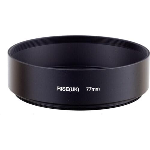 77mm Professional Standard Metal Lens Hood for Canon Nikon Sony Leica Olympus Pentax