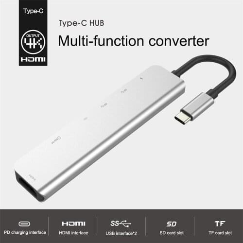 Type-C expansion Adapter For Macbook 2018 2017 Hub USB-C to HDTV USB 3.0 hub docking station For iPad Pro Tablet For Samsung