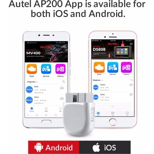 Autel AP200 OBD2 Scanner Automotivo OBD 2 TPMS Code Reader Car Diagnostic Tool PK Thinkcar Thinkdiag Easydiag PK AP200M MK808