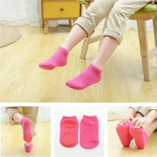 Breathable Non-slip Sports Socks Childrens Cotton Floor Socks Comfortable and Wear-resistant Yoga Socks Foot Massage