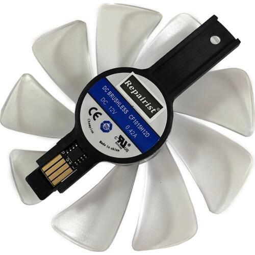 FD10015M12D CF1015H12D RX 580/480/470/570 GPU Cooler Fan For Sapphire RX580 RX480 RX470 RX570 NITRO VGA Cards Cooling