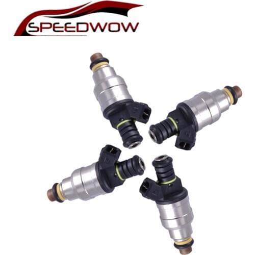 SPEEDWOW 4PCS 1600cc Fuel Injector Nozzle Auto Low Impedance For Motorsports Racing Car Fuel Injector