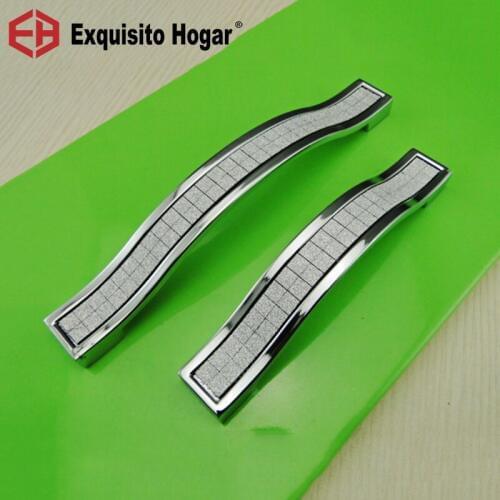 Crystal Kitchen Cabinet Drawer Furniture Handle Pull Hardware(C.C.:128mm,Length:145mm)