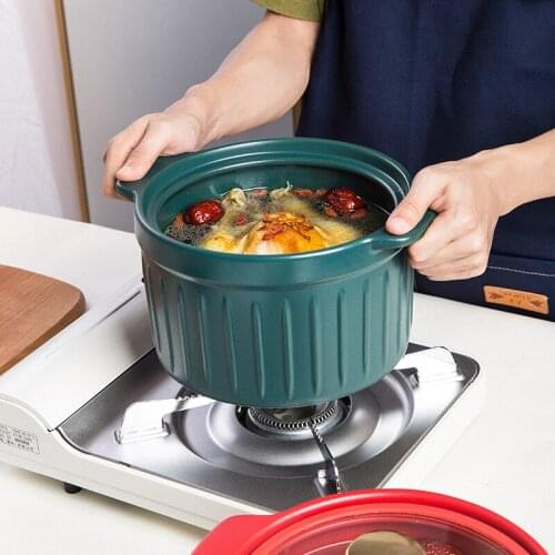 Casserole with cover Pots for cooking pot kitchen soup pot High temperature resistant ceramic casserole Pots and pans cookware
