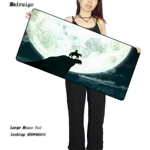 Mairuige Bright Moon Large Lock Edge Speed mouse pad Natural Rubber PC Computer Gaming mousepad Desk Cup Mat for LOL cs go DOTA