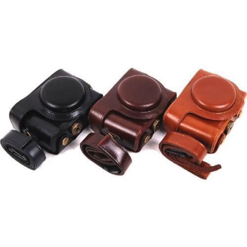 Leather Camera case bag for Sony Cyber-shot DSC-HX50 HX50V HX60 HX30