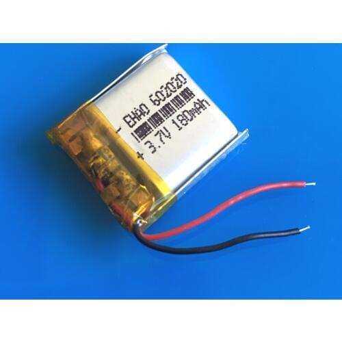 180mAh 3.7v polymer lithium Lipo li ion battery Rechargeable For MP3 Bluetooth small speakers smart watch 602020 6*20*20mm
