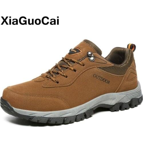 Spring Autumn Men Shoes Breathable Nubuck Leather Male Casual Shoes Outdoor Lace Up Walking Mans Footwear Big Size Fashion