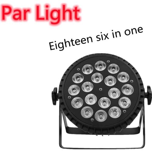 The NewMini Aluminum Alloy LED Par 18x18W RGBWA+UV Color Lighting DMX512 Channels For Event Disco Party Nightclub Ballroom Stage