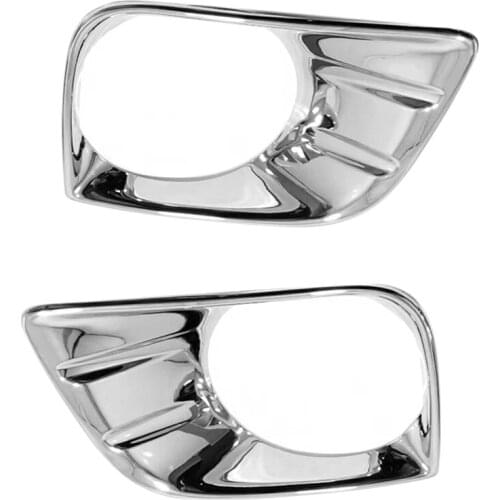 For Toyota Prado LC150 FJ150 Land Cruiser 150 2010-2013 Front Rear Fog Lamp Cover Light Trim ABS Chrome Accessories