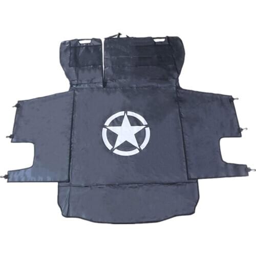 Pet Seat Proof Covers Dog Seat Covers for Jeep Wrangler JK JL 4-Door 07-19 Hammock with Waterproof Stain-Resistant Hypoallergeni