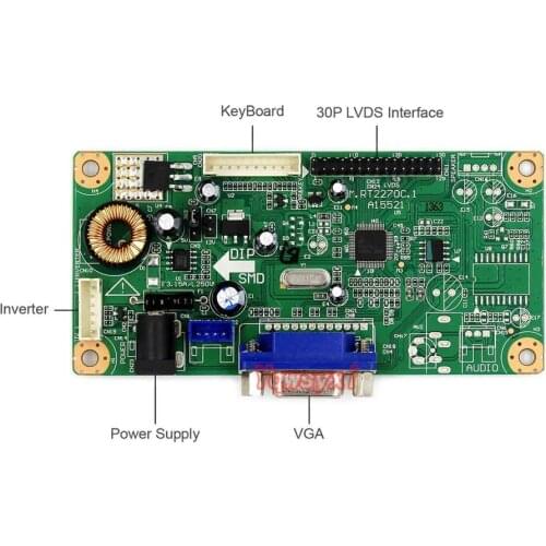Driver Board for LQ150X1LG45 LCD Monitor Panel M.RT2270C.1 A15521 GZ-ROWARD Controller with VGA LCD Controller Board Monitor DIY